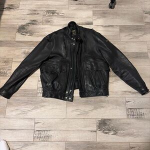 Men's Black Leather Jacket
